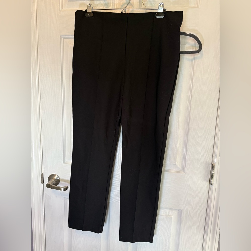 Black pull up dress pants
